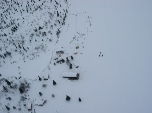 Iditarod checkpoint at Rainy Pass